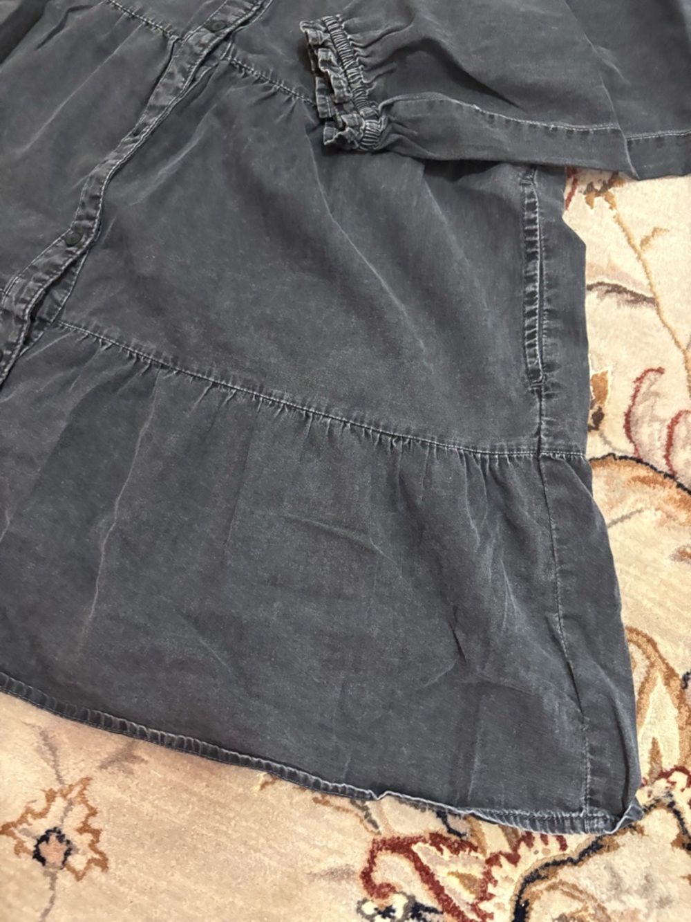 GAP Washed Black Long Sleeve Dress - Picture 3 of 10
